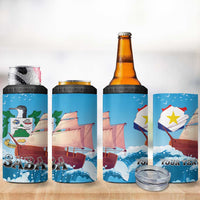 Personalized Saba 4 in 1 Can Cooler Tumbler Sailboat Remis Velisque - Wonder Print Shop