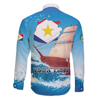 Personalized Saba Family Matching Off Shoulder Maxi Dress and Hawaiian Shirt Sailboat Remis Velisque - Wonder Print Shop