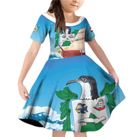 Personalized Saba Family Matching Off Shoulder Short Dress and Hawaiian Shirt Sailboat Remis Velisque - Wonder Print Shop