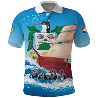 Personalized Saba Polo Shirt Sailboat Remis Velisque - Wonder Print Shop