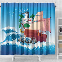Saba Shower Curtain Sailboat Remis Velisque - Wonder Print Shop
