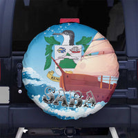 Saba Spare Tire Cover Sailboat Remis Velisque - Wonder Print Shop