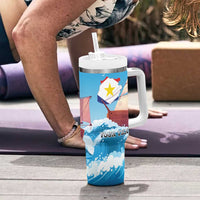 Personalized Saba Tumbler With Handle Sailboat Remis Velisque - Wonder Print Shop