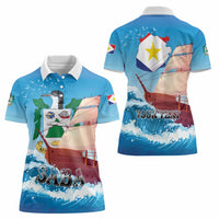 Personalized Saba Women Polo Shirt Sailboat Remis Velisque - Wonder Print Shop