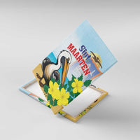 Sint Maarten Canvas Wall Art Brown Pelican With Yellow Sage - Wonder Print Shop