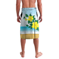 Personalized Sint Maarten Lavalava Brown Pelican With Yellow Sage - Wonder Print Shop