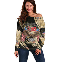 Personalized American 250th Anniversary Off Shoulder Sweater We The People - Wonder Print Shop