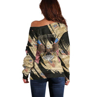 Personalized American 250th Anniversary Off Shoulder Sweater We The People - Wonder Print Shop