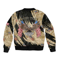 Personalized American 250th Anniversary Sleeve Zip Bomber Jacket We The People - Wonder Print Shop