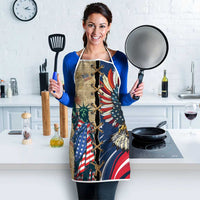 USA Eagle Statue of Liberty Apron American Patriotic Spirit - Wonder Print Shop