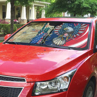 USA Eagle Statue of Liberty Auto Sun Shade American Patriotic Spirit - Wonder Print Shop