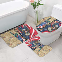 USA Eagle Statue of Liberty Bathroom Set American Patriotic Spirit - Wonder Print Shop