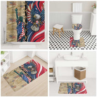 USA Eagle Statue of Liberty Bathroom Set American Patriotic Spirit - Wonder Print Shop