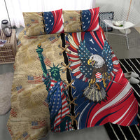 USA Eagle Statue of Liberty Bedding Set American Patriotic Spirit - Wonder Print Shop