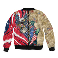 USA Eagle Statue of Liberty Bomber Jacket American Patriotic Spirit - Wonder Print Shop