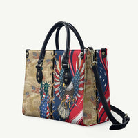 USA Eagle Statue of Liberty Leather Bag American Patriotic Spirit - Wonder Print Shop