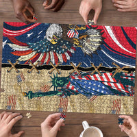 USA Eagle Statue of Liberty Puzzle American Patriotic Spirit - Wonder Print Shop