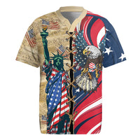 USA Eagle Statue of Liberty Rugby Jersey American Patriotic Spirit - Wonder Print Shop