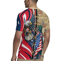 USA Eagle Statue of Liberty Rugby Jersey American Patriotic Spirit - Wonder Print Shop
