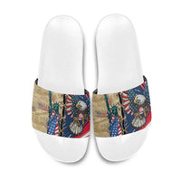 USA Eagle Statue of Liberty Slide Sandals American Patriotic Spirit - Wonder Print Shop