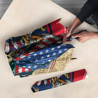 USA Eagle Statue of Liberty Umbrella American Patriotic Spirit - Wonder Print Shop