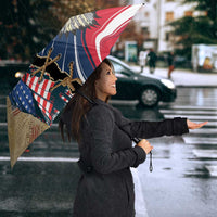 USA Eagle Statue of Liberty Umbrella American Patriotic Spirit - Wonder Print Shop