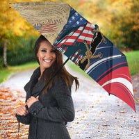 USA Eagle Statue of Liberty Umbrella American Patriotic Spirit - Wonder Print Shop