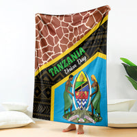 Tanzania Union Day 2024 Blanket Uhuru na Umoja Giraffe Pattern