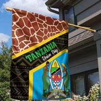 Tanzania Union Day 2024 Garden Flag Uhuru na Umoja Giraffe Pattern - Wonder Print Shop