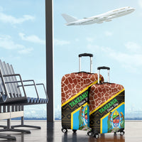 Tanzania Union Day 2024 Luggage Cover Uhuru na Umoja Giraffe Pattern - Wonder Print Shop