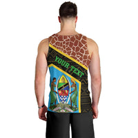 Tanzania Union Day 2024 Men Tank Top Uhuru na Umoja Giraffe Pattern - Wonder Print Shop