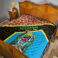 Tanzania Union Day 2024 Quilt Uhuru na Umoja Giraffe Pattern - Wonder Print Shop