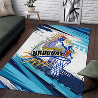 Uruguay Basketball Area Rug Charruas Go Champion
