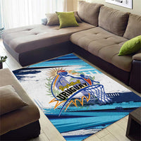 Uruguay Basketball Area Rug Charruas Go Champion
