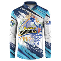 Uruguay Basketball Custom Button Sweatshirt Charruas Go Champion