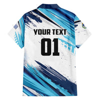 Uruguay Basketball Custom Family Matching Short Sleeve Bodycon Dress and Hawaiian Shirt Charruas Go Champion