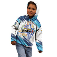 Uruguay Basketball Custom Kid Hoodie Charruas Go Champion
