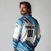Uruguay Basketball Custom Long Sleeve Polo Shirt Charruas Go Champion