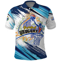 Uruguay Basketball Custom Polo Shirt Charruas Go Champion