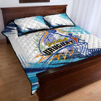 Uruguay Basketball Quilt Bed Set Charruas Go Champion