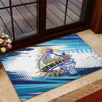 Uruguay Basketball Rubber Doormat Charruas Go Champion