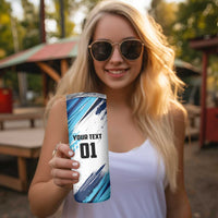 Uruguay Basketball Custom Skinny Tumbler Charruas Go Champion