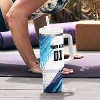 Uruguay Basketball Custom Tumbler With Handle Charruas Go Champion