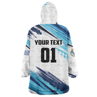 Uruguay Basketball Custom Wearable Blanket Hoodie Charruas Go Champion