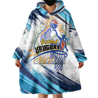 Uruguay Basketball Custom Wearable Blanket Hoodie Charruas Go Champion