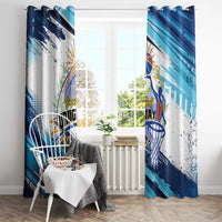 Uruguay Basketball Window Curtain Charruas Go Champion