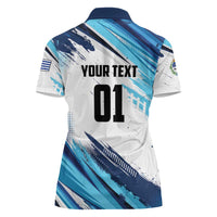 Uruguay Basketball Custom Women Polo Shirt Charruas Go Champion