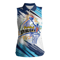 Uruguay Basketball Custom Women Sleeveless Polo Shirt Charruas Go Champion