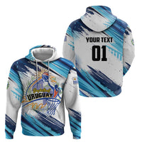 Uruguay Basketball Custom Zip Hoodie Charruas Go Champion