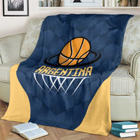 Argentina Basketball Blanket Go El Alma Argentina